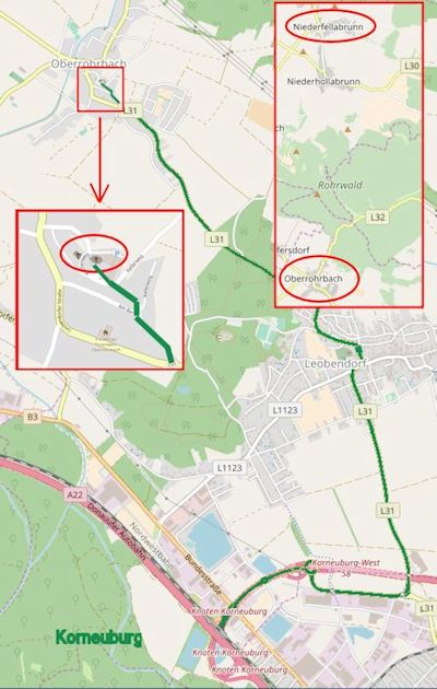 Weg nach Oberrohrbach