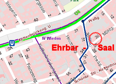 Ehrbar-Saal Lageplan